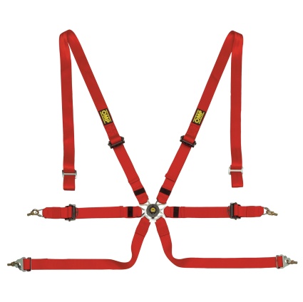 OMP 0202 HSL - Saloon Pull Down 6 Point Harness